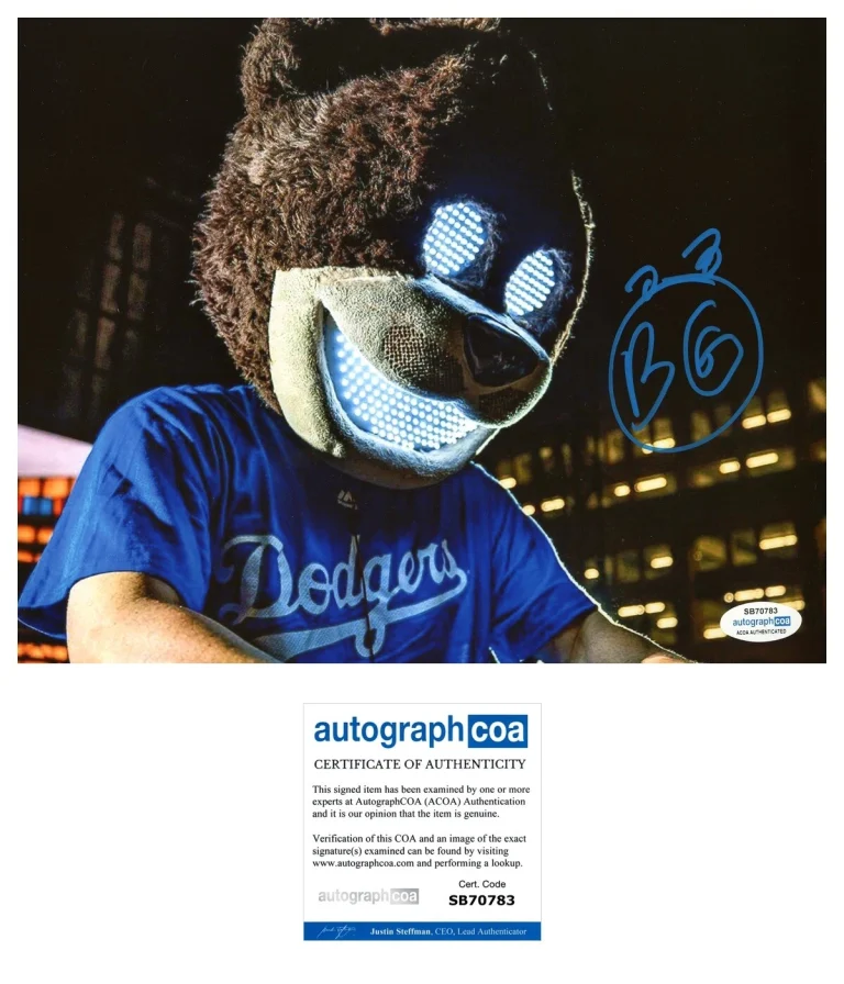 BEAR GRILLZ ELECTRONIC MUSIC DJ SIGNED AUTOGRAPHED PHOTO ACOA CERTIFIED Producer