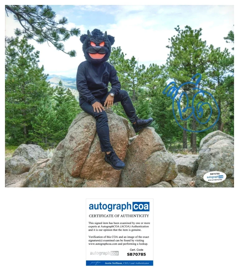 BEAR GRILLZ ELECTRONIC MUSIC DJ SIGNED AUTOGRAPHED PHOTO ACOA CERTIFIED Producer