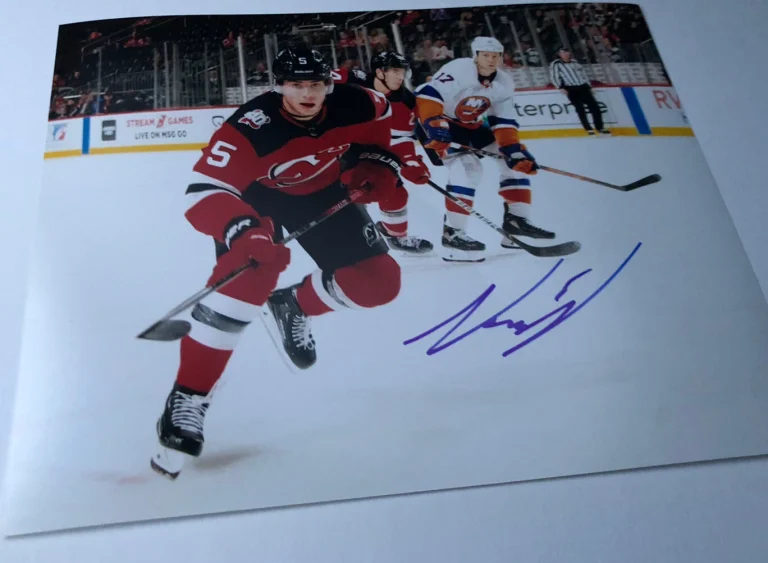 NEW JERSEY DEVILS SIMOM NEMEC SIGNED PHOTO AUTOGRAPH COA GTP TPA FIRST RD PICK