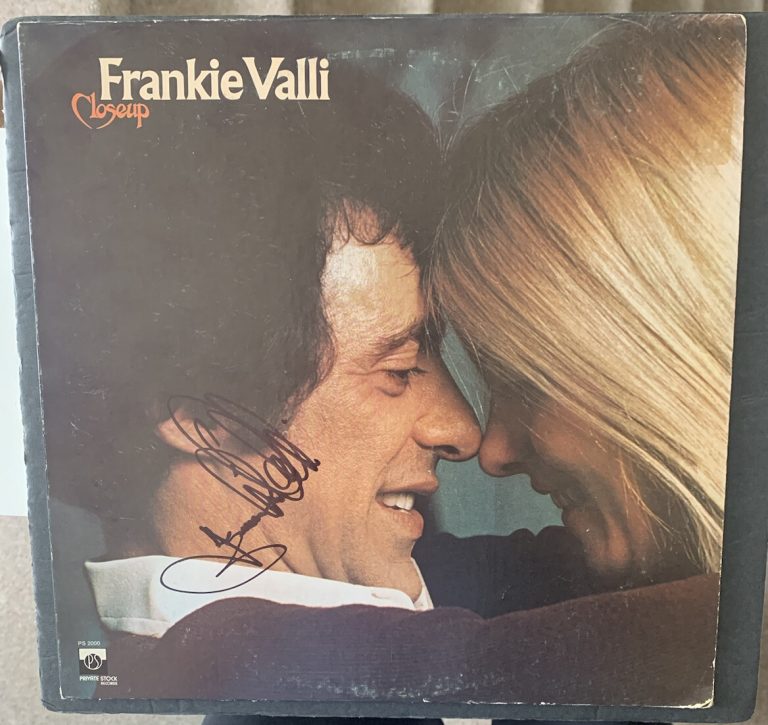 FRANKIE VALLI SIGNED VINYL CLOSEUP AUTOGRAPHED JSA COA THE FOUR 4 SEASONS