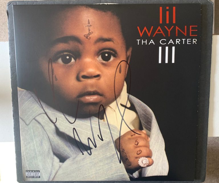 LIL WAYNE SIGNED THA CARTER III 3 VINYL  AUTOGRAPHED JSA COA RAP LEGEND VMP