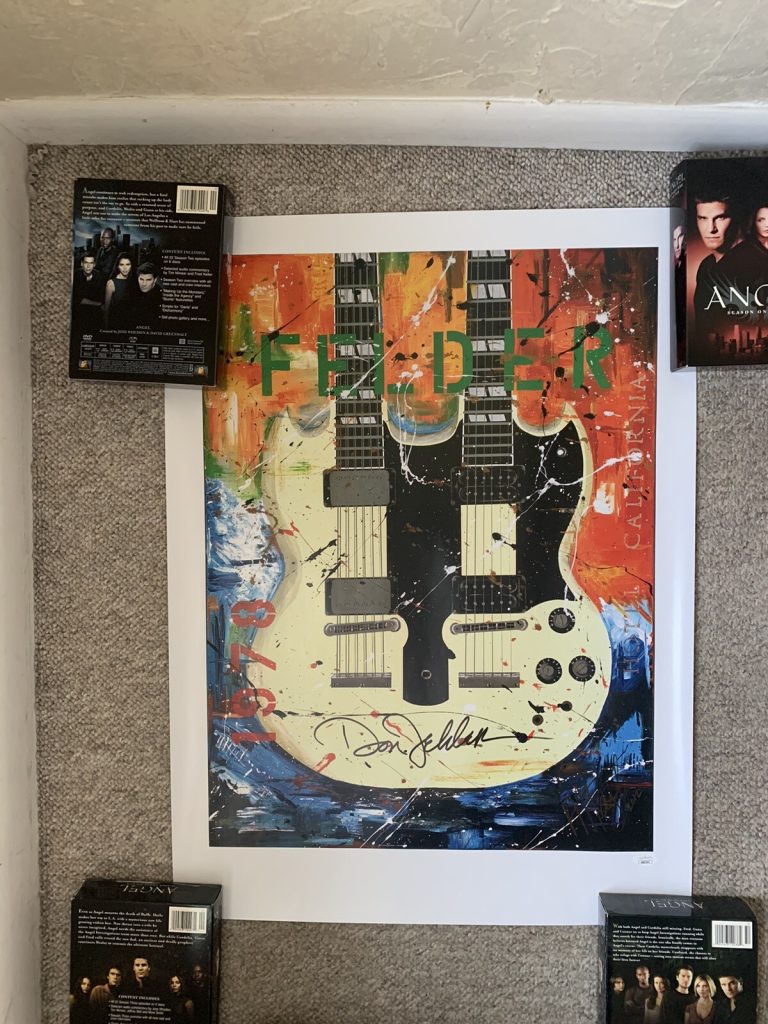 Don Felder Signed Lithograph Poster Autographed Eagles JSA COA California Guitar
