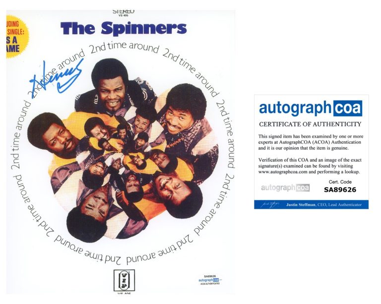 The Spinners Henry Fambrough signed photo original member Dionne  legend Acoa