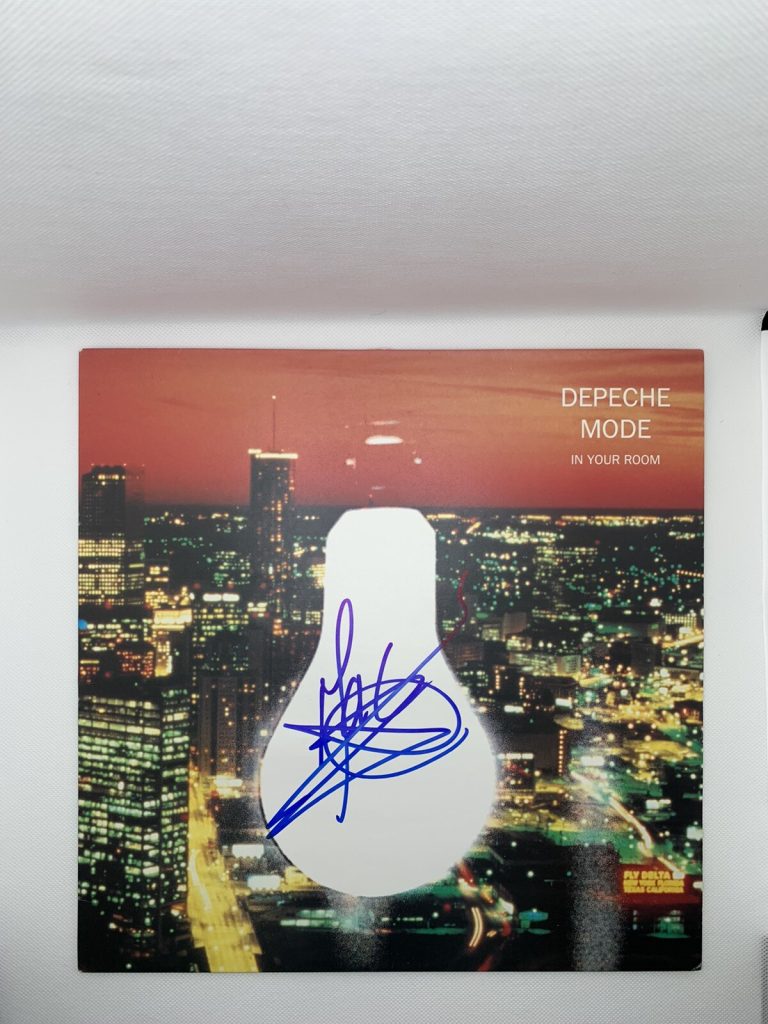 MARTIN GORE SIGNED VINYL IN YOUR ROOM JSA RARE DEPECHE MODE  AUTOGRAPHED ALBUM