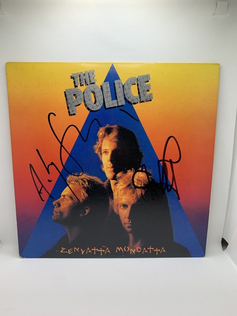 The Police Signed Vinyl Zenyatta Mondatta Autographed Andy Summers Jsa Copeland