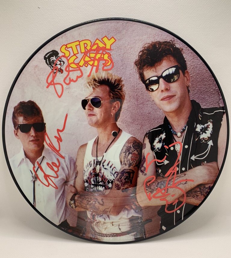 STRAY CATS signed Vinyl Rockabilly Strut Autographed Jsa Coa Complete Setzer