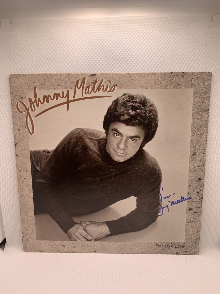 Johnny Mathis Signed Vinyl Friends In Love Autographed  JSA COA Album Lp Record
