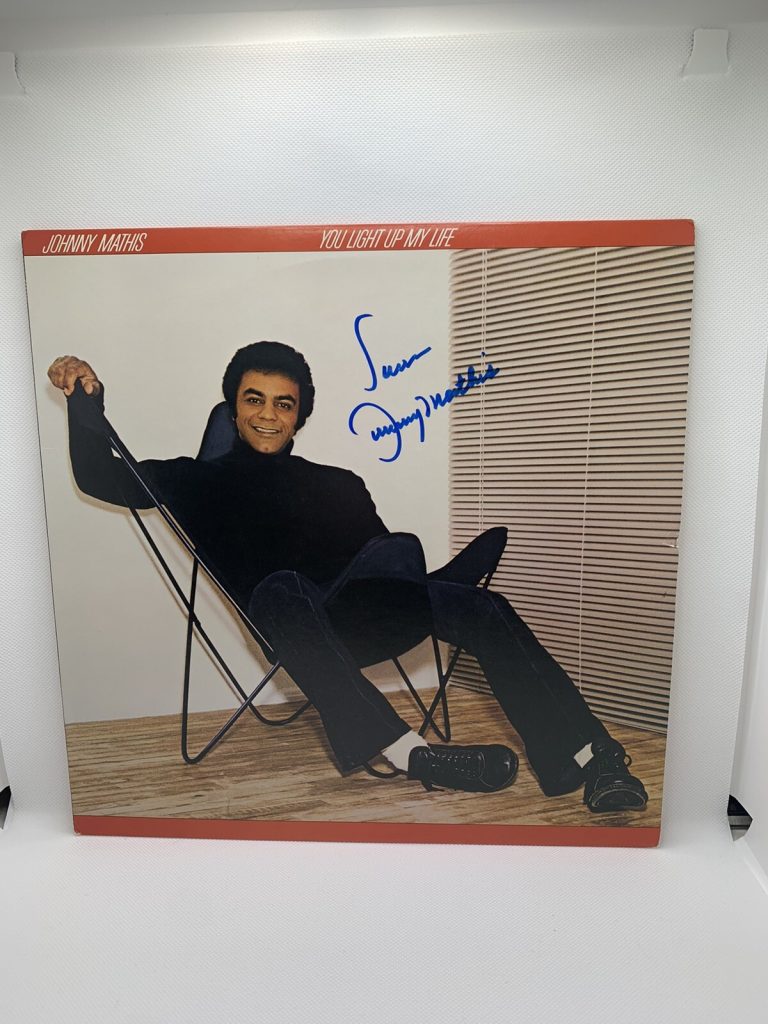 Johnny Mathis Signed Vinyl You Light Up My Life Autographed JSA COA Album Record