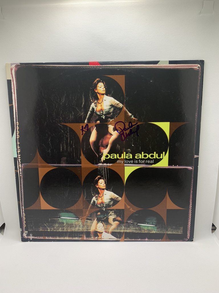 PAULA ABDUL SIGNED VINYL MY LOVE IS FOR REAL JSA COA AUTOGRAPHED SEXY HOT