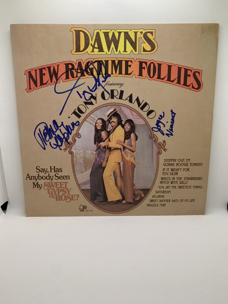 TONY ORLANDO & DAWN X3 SIGNED VINYL NEW RAGTIME FOLLIES JSA AUTOGRAPHED COMPLETE