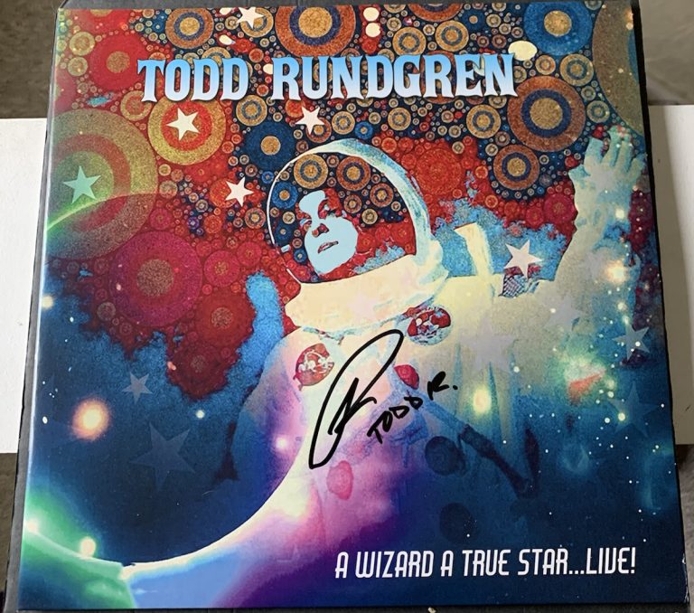 TODD RUNDGREN SIGNED VINYL  A WIZARD A TRUE STAR LIVE PSYCHEDELIC AUTOGRAPH JSA