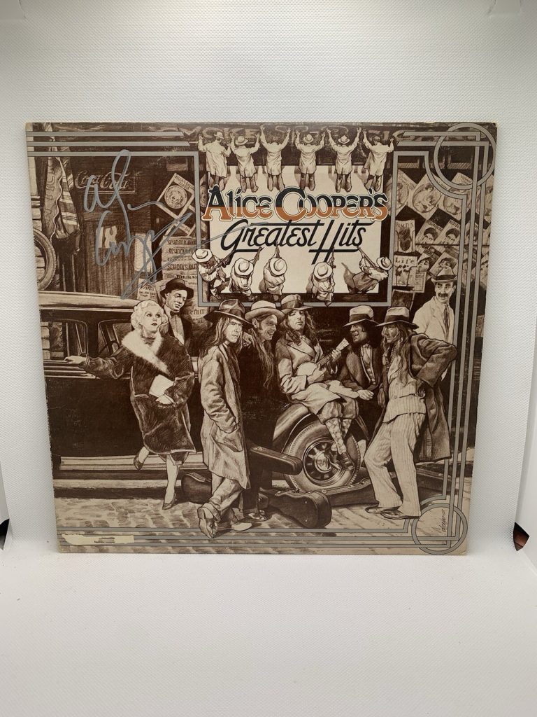 ALICE COOPER SIGNED VINYL GREATEST HITS JSA COA AUTOGRAPHED RECORD ALBUM LP