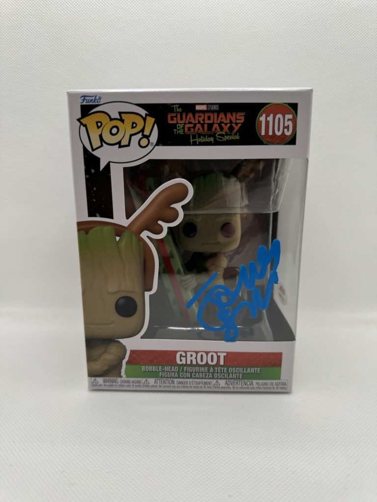 James Gunn Signed Autographed Groot Funko Pop (GOTG) 1105 Christmas Psa/Dna Coa