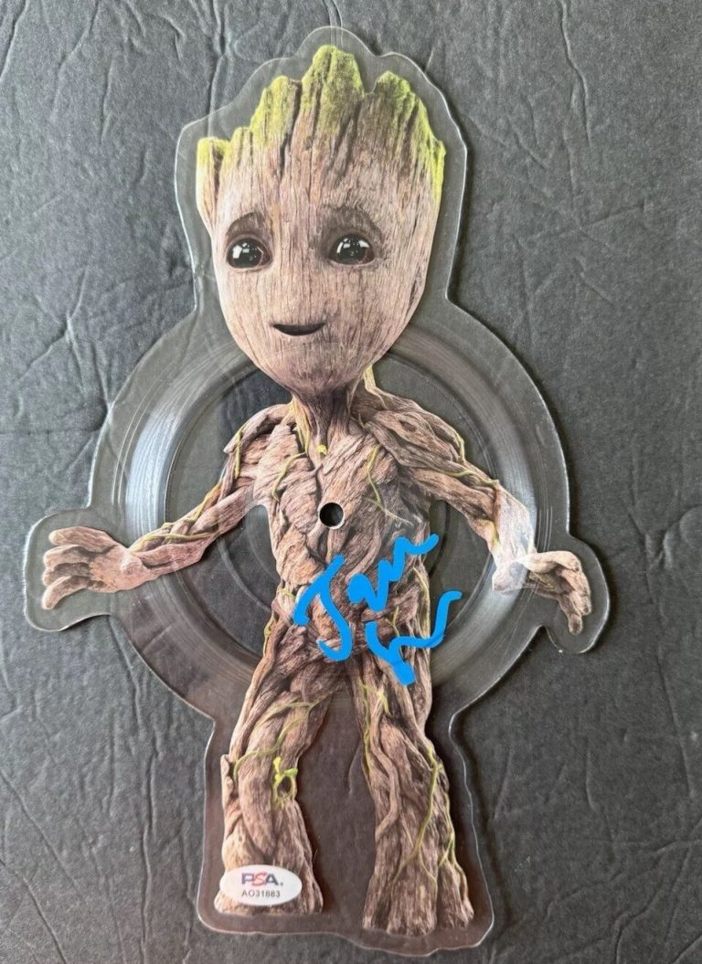 James Gunn Signed GOTG Vol. 2 Baby Groot Die Cut 10