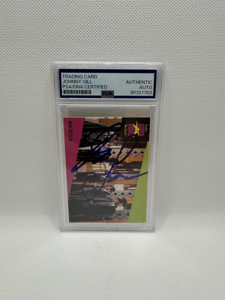Johnny Gill Signed New Edition Autographed Slabbed Card PSA/DNA Pro Set Music