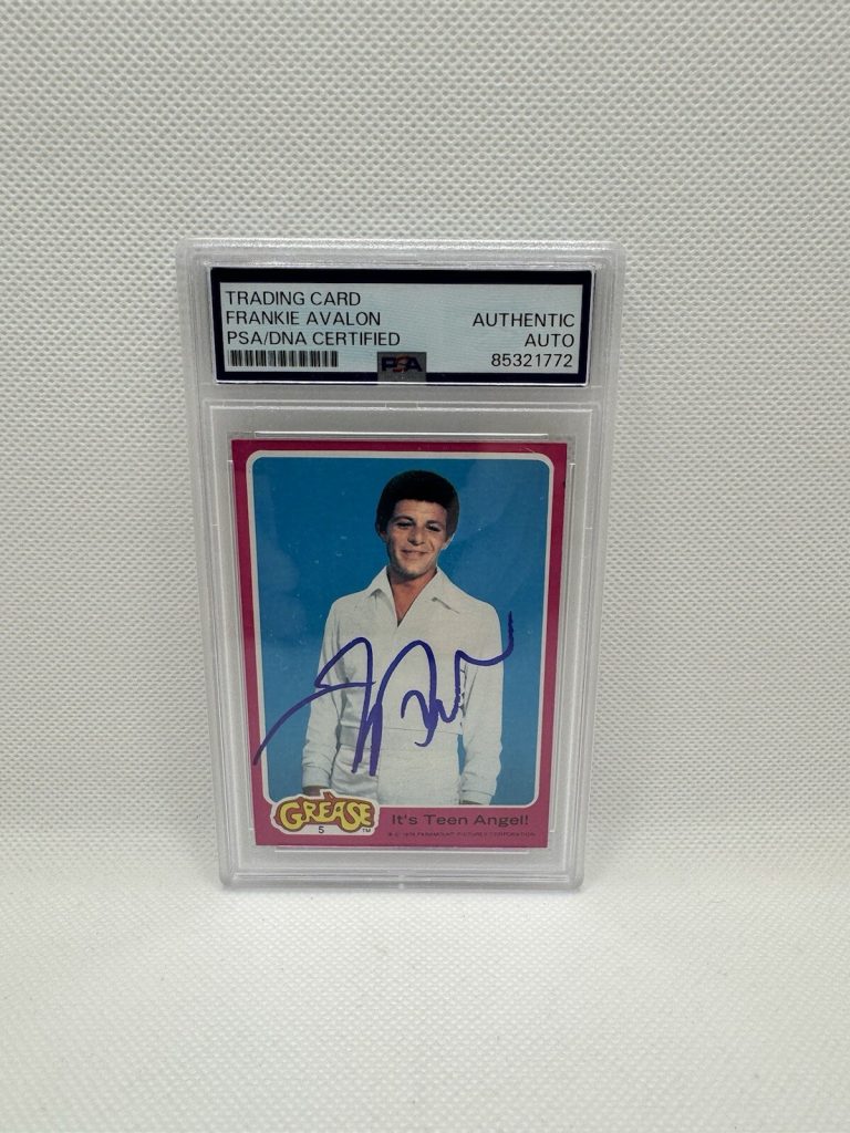 FRANKIE AVALON Signed GREASE Movie Card 1978 PSA/DNA Autographed slabbed