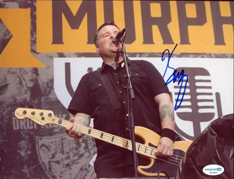 DROPKICK MURPHYS KEN CASEY SIGNED AUTOGRAPHED PHOTO ACOA CERTIFIED  LEAD VOCALS