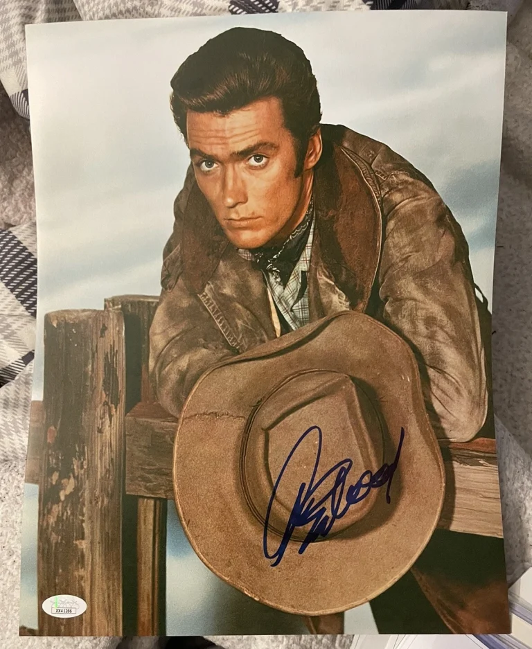 Clint Eastwood Signed Photo Western 11x14 Actor With JSA LOA Legend Dirty Harry