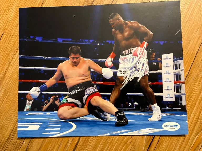 HEAVYWEIGHT BOXER LUIS ORTIZ KING KONG SIGNED AUTOGRAPHED PHOTO ACOA WBA CHAMP