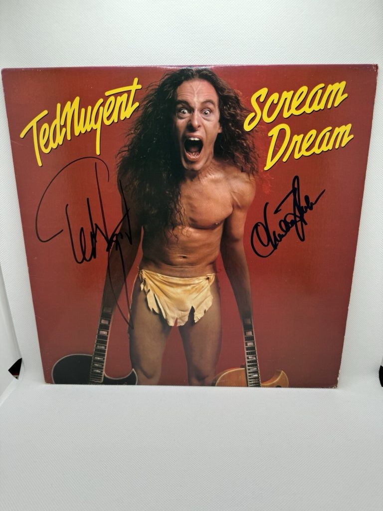 Ted Nugent Signed Vinyl Scream Dream Autographed JSA COA record Charlie Huhn