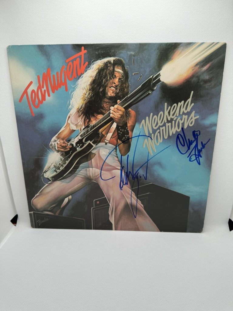 Ted Nugent Signed Vinyl Weekend Warriors Autographed JSA COA record Charlie Huhn