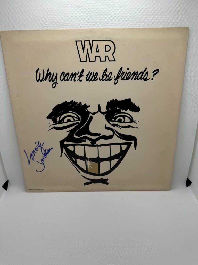WAR Lonnie Jordan SIGNED Vinyl JSA COA Why Can't We Be Friends ? Album Record