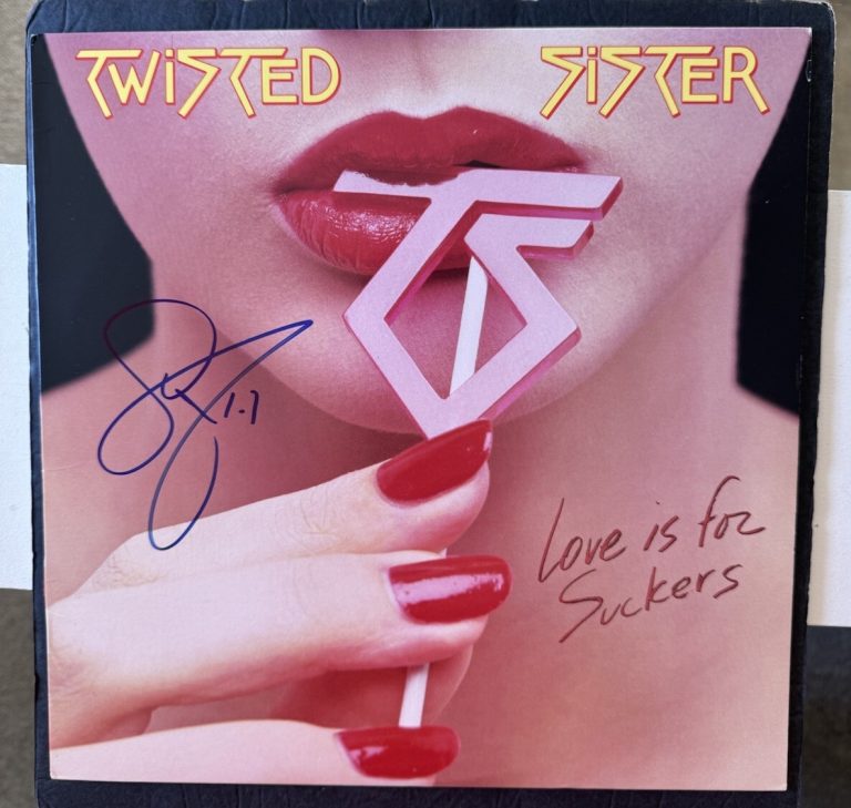 Twisted Sister Dee Snider Signed Vinyl Love Is For Suckers JSA COA  Autographed