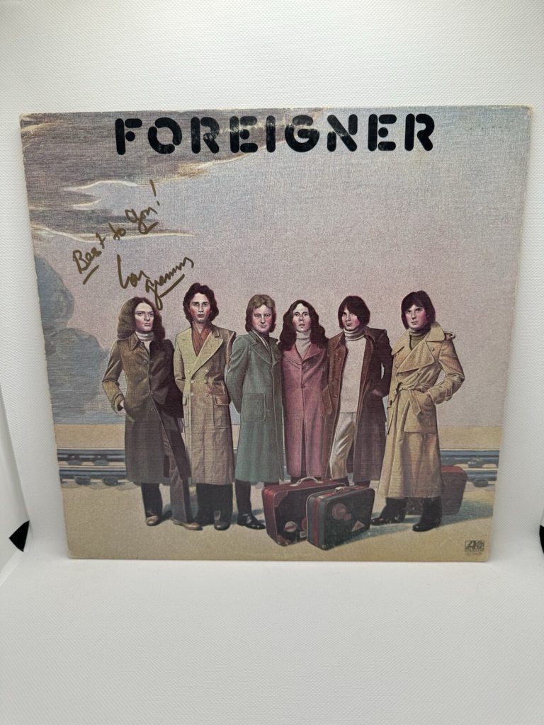 Lou Gramm Signed Vinyl self Titled Foreigner Record Album Autographed JSA COA