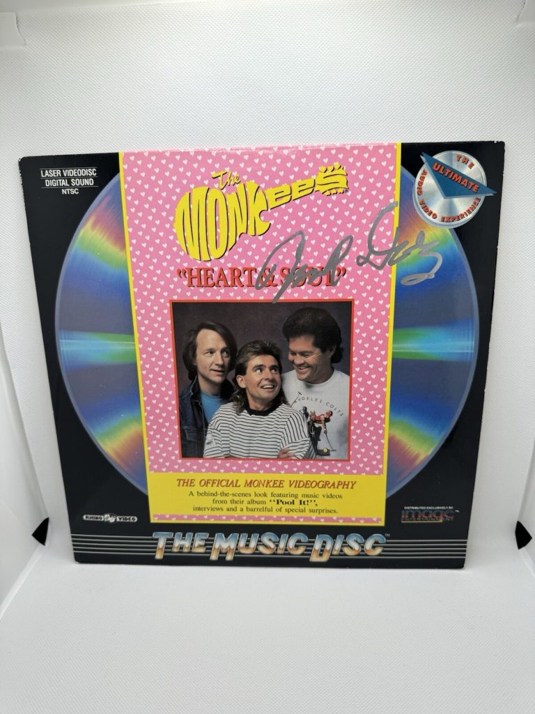 The Monkees Micky Dolenz Signed Laserdisc Tv Show Heart & Soul Autographed JSA