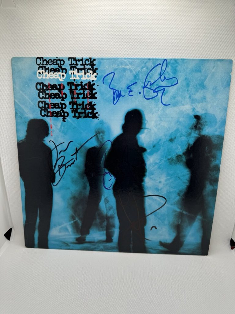 CHEAP TRICK Signed Vinyl STANDING ON THE EDGE Nielsen ZANDER BRANDT BUN E JSA