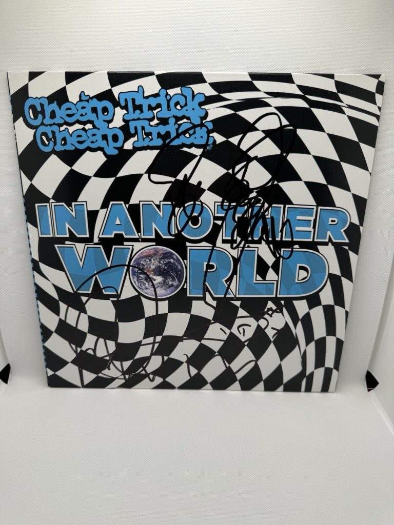 CHEAP TRICK Signed Vinyl In Another World x4 Nielsen ZANDER Tom DAXX JSA LOA COA