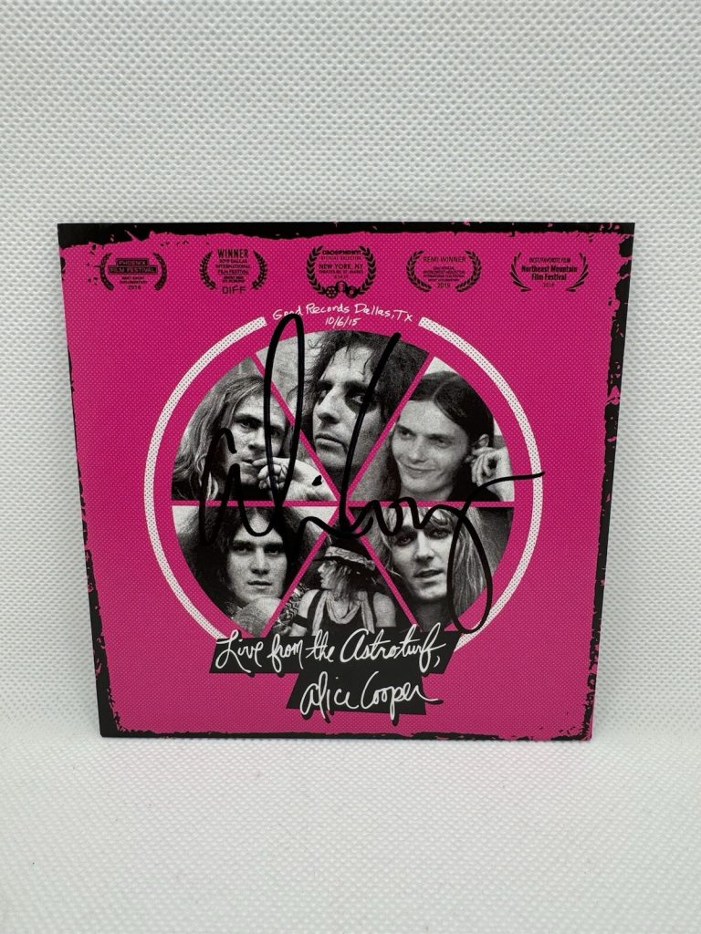 ALICE COOPER SIGNED DVD LIVE FROM THE ASTROTURF JSA COA AUTOGRAPHED NIGHTMARE