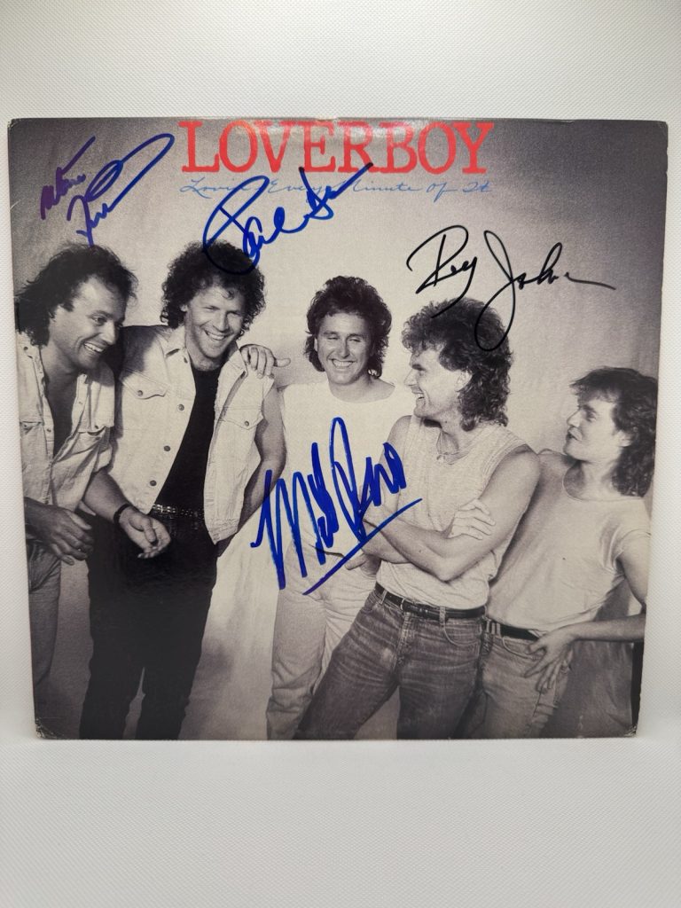 LOVERBOY Signed lovin every minute  Vinyl JSA x4 MIKE RENO Paul Dean DOUG Matt
