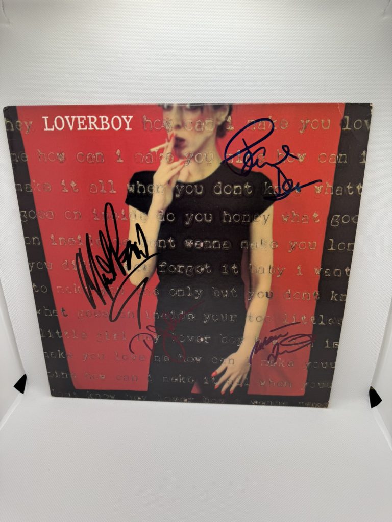 LOVERBOY Signed Self titled Vinyl  JSA COA x4 MIKE RENO Paul Dean DOUG Matt