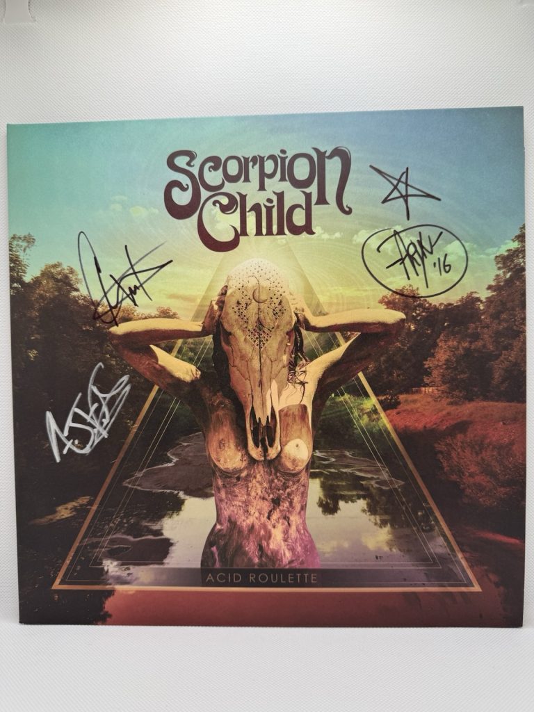 Scorpion Child Signed Vinyl Acid Roulette 2xLP Oxblood Colored Autographed Rock