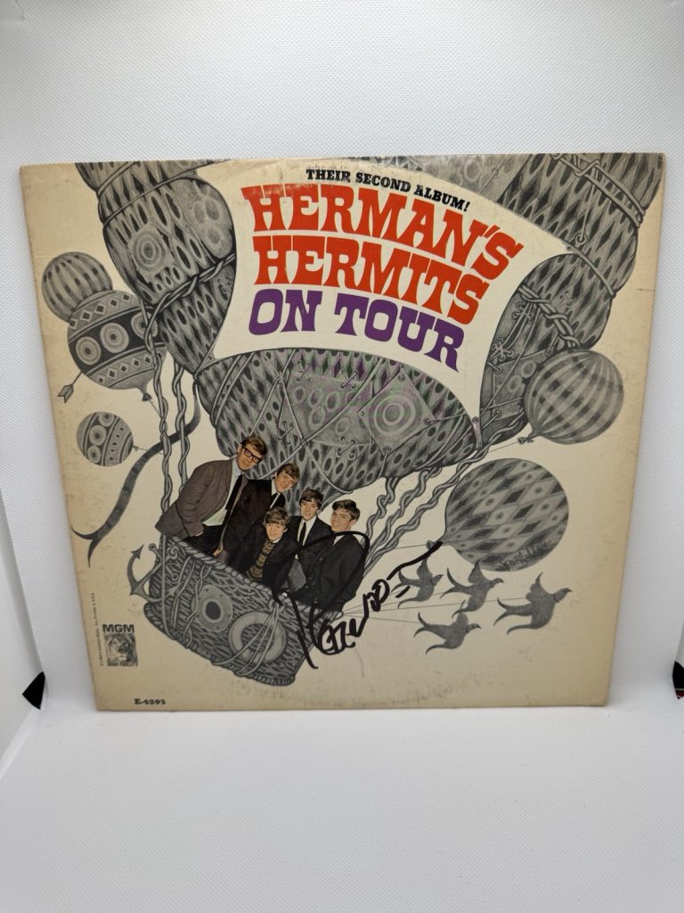 PETER NOONE Signed VINYL Autographed Herman's Hermits On Tour JSA COA Album Lp