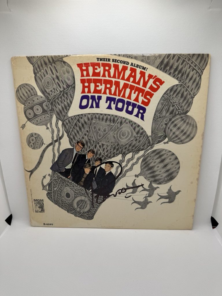 PETER NOONE Signed VINYL Autographed Herman's Hermits On Tour JSA COA Album Lp
