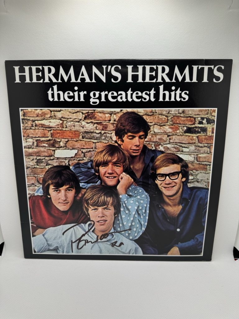 PETER NOONE Signed VINYL Autographed Herman's Hermits There Greatest Hits JSA LP