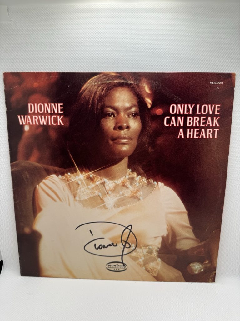 Dionne Warwick Signed Vinyl Only Love Can Break A Heart Autographed JSA COA