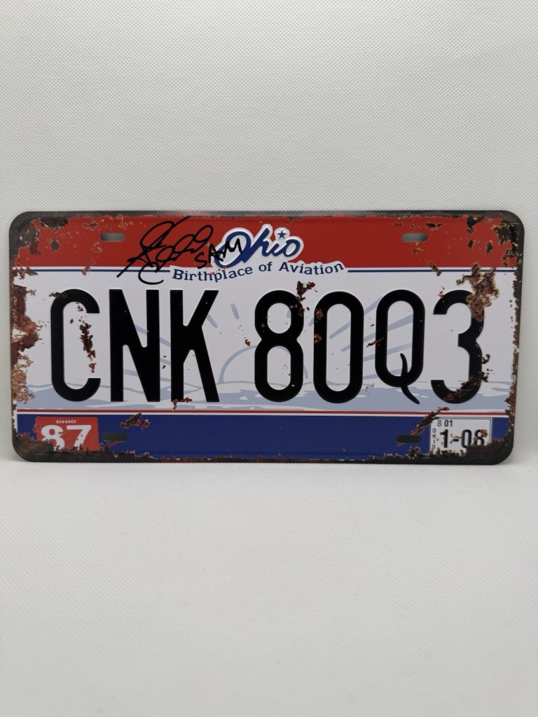 JARED PADALECKI SIGNED SUPERNATURAL LICENSE PLATE  AUTOGRAPHED OFFICIAL PIX COA