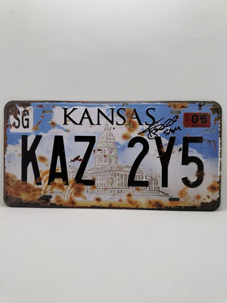 JARED PADALECKI SIGNED SUPERNATURAL LICENSE PLATE  AUTOGRAPHED OFFICIAL PIX COA