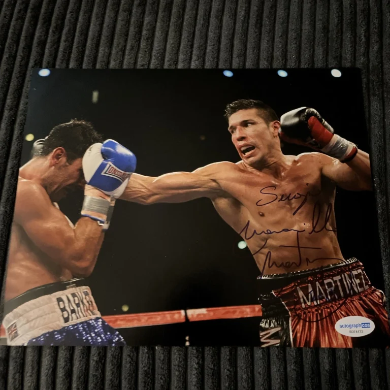 BOXING CHAMPION SERGIO MARTINEZ SIGNED AUTOGRAPHED PHOTO ACOA CERTIFIED