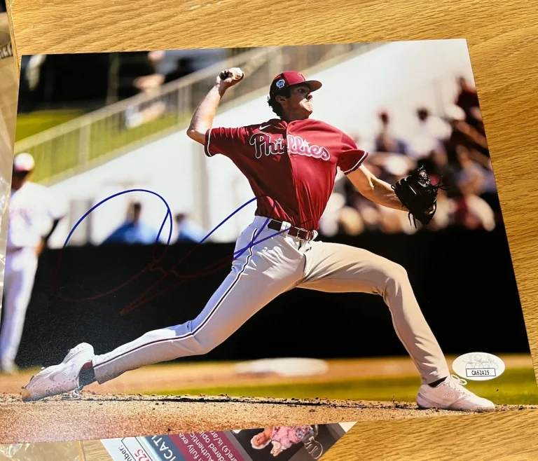 PHILADELPHIA PHILLIES-ANDREW PAINTER SIGNED AUTOGRAPH PHOTO JSA COA PROSPECT