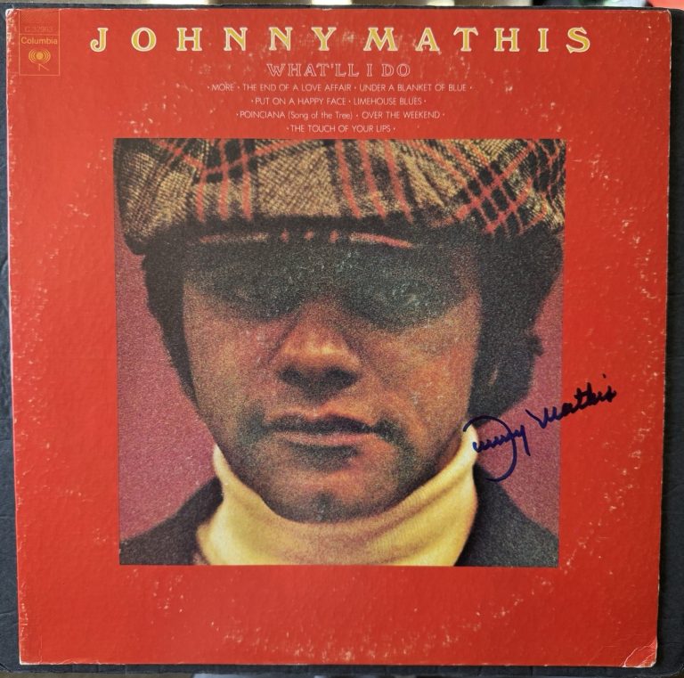Johnny Mathis Signed Vinyl what'll I Do Autographed JSA COA Album Record Lp