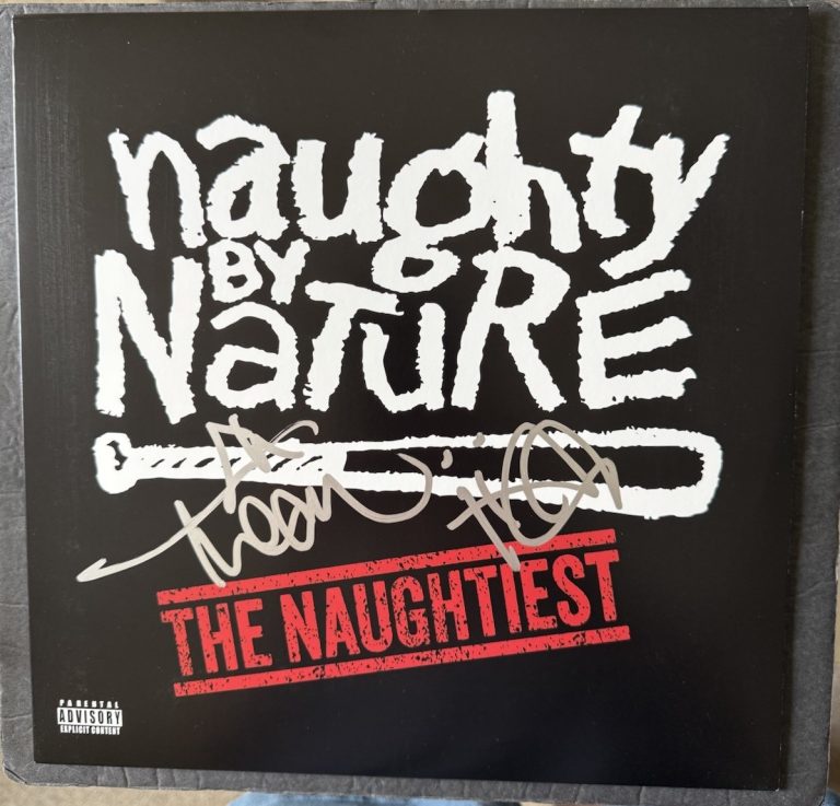 TREACH SIGNED VINYL THE NAUGHTIEST AUTOGRAPHED JSA COA RAP NAUGHTY BY NATURE
