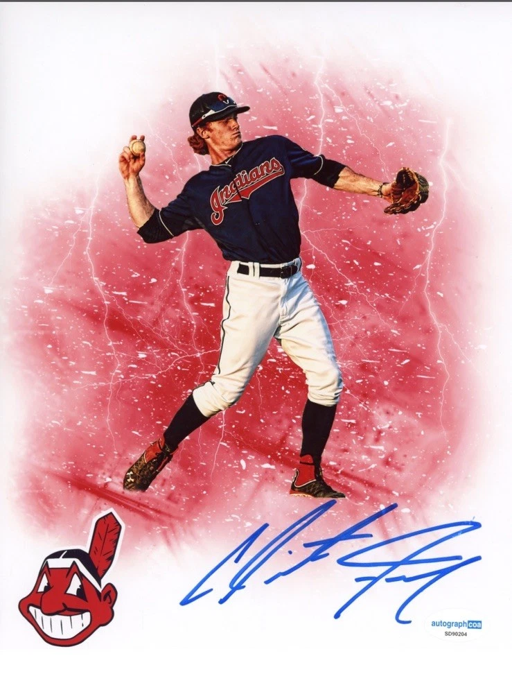 NEW YORK YANKEES INDIANS CLINT FRAZIER SIGNED AUTOGRAPHED PHOTO ACOA CERTIFIED