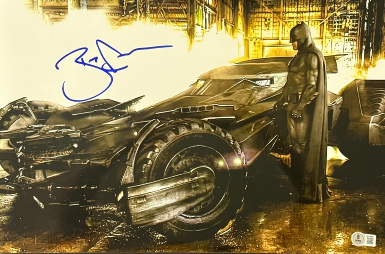 Ben Affleck Signed 11x17 Metallic Photo Batman Justice League Beckett Witness