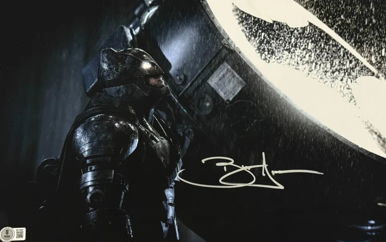 Ben Affleck Signed 11x17 Metallic Photo Batman Justice League Beckett Witness