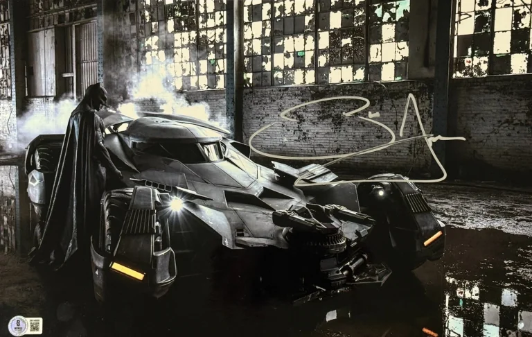 Ben Affleck Signed 11x17 Metallic Photo Batman Justice League Beckett Witness
