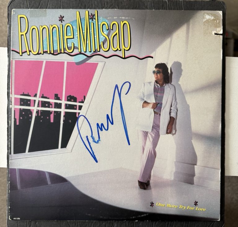 Ronnie Milsap Signed Vinyl One More Try For Love JSA COA Autograph Country